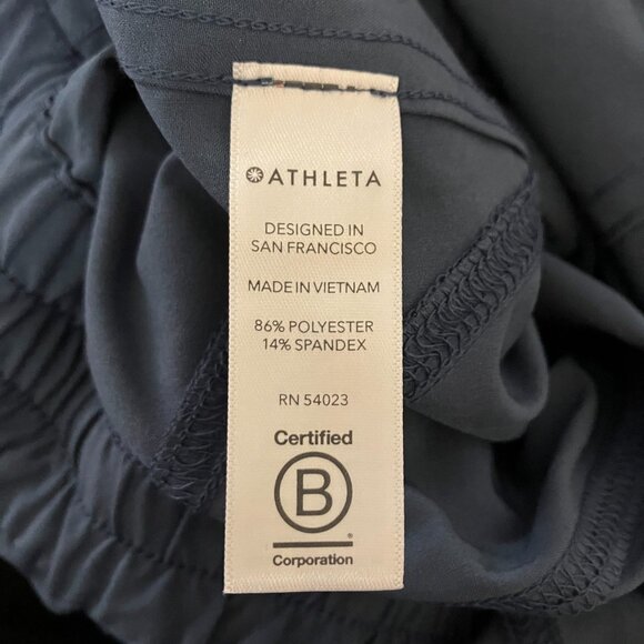 Athleta Unbound Women Blue Jumpsuit NWT Sleeveless Tie Waist Size XS Gorpcore - Picture 10 of 10